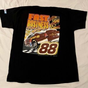 Men's Black Graphic Tee NASCAR UPS